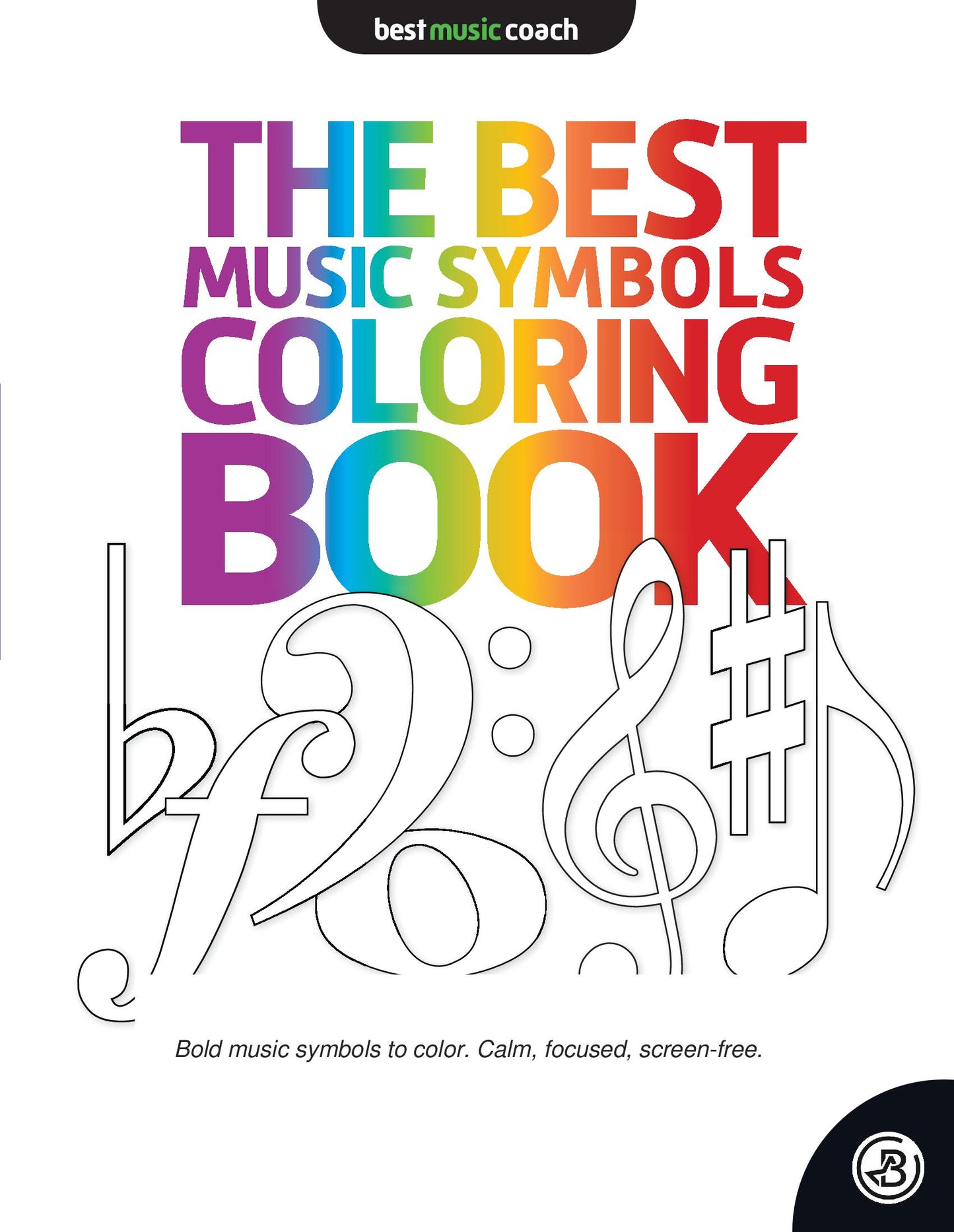 The Best Music Symbols Coloring Book