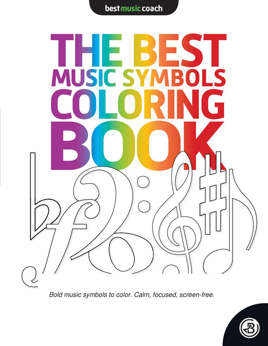 The Best Music Symbols Coloring Book